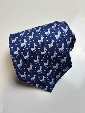 Sero Navy Novelty Donkey Print Tie